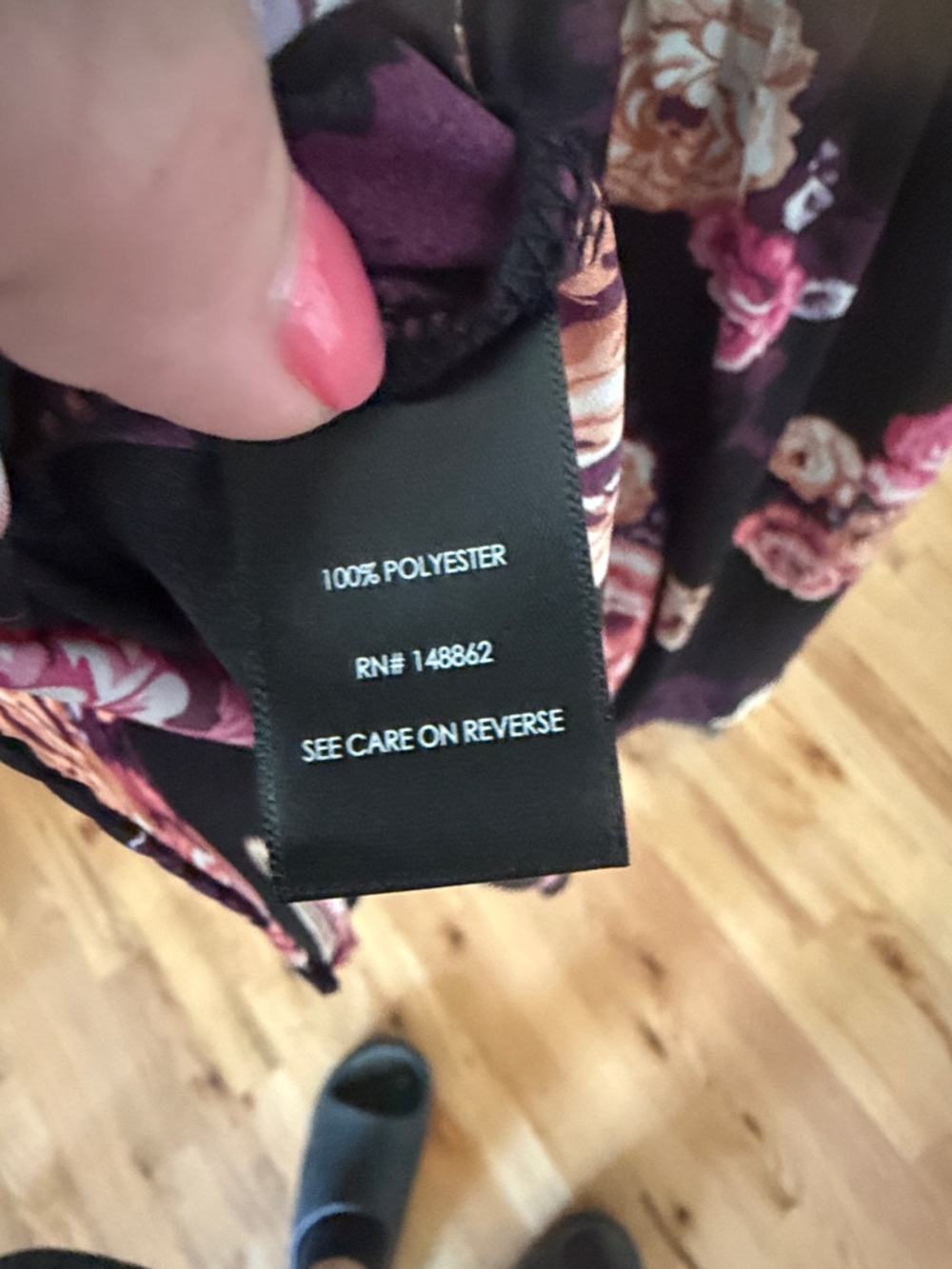 torrid Black Floral Cami Tank Top - Picture 5 of 5